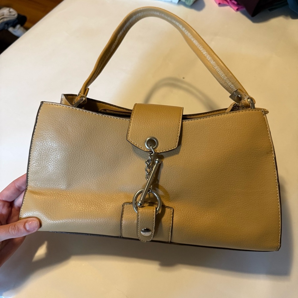 Elegant Tan Vintage 2000s Handbag
